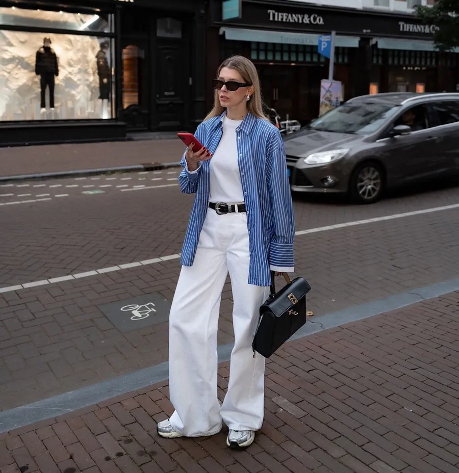 Quần jeans ống rộng