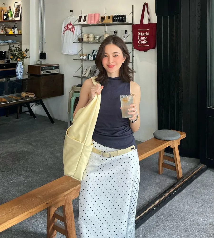 Cách Phối Váy Chấm Bi Tôn Dáng Và Hiện Đại