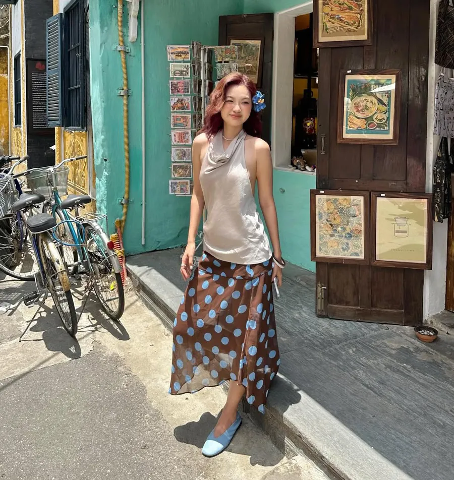 Cách Phối Váy Chấm Bi Tôn Dáng Và Hiện Đại