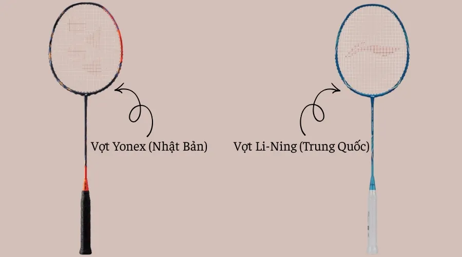 So Sánh Vợt Cầu Lông Yonex Và Li-Ning