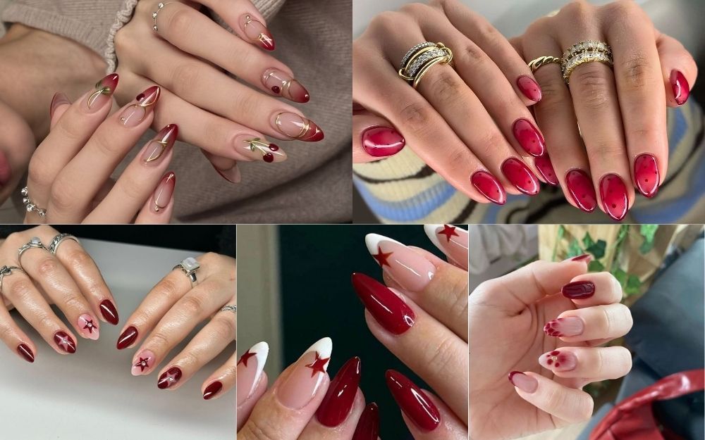 1001+ Mẫu Móng Tay Màu Đỏ Đẹp, Thời Thượng Cho Nàng - 9