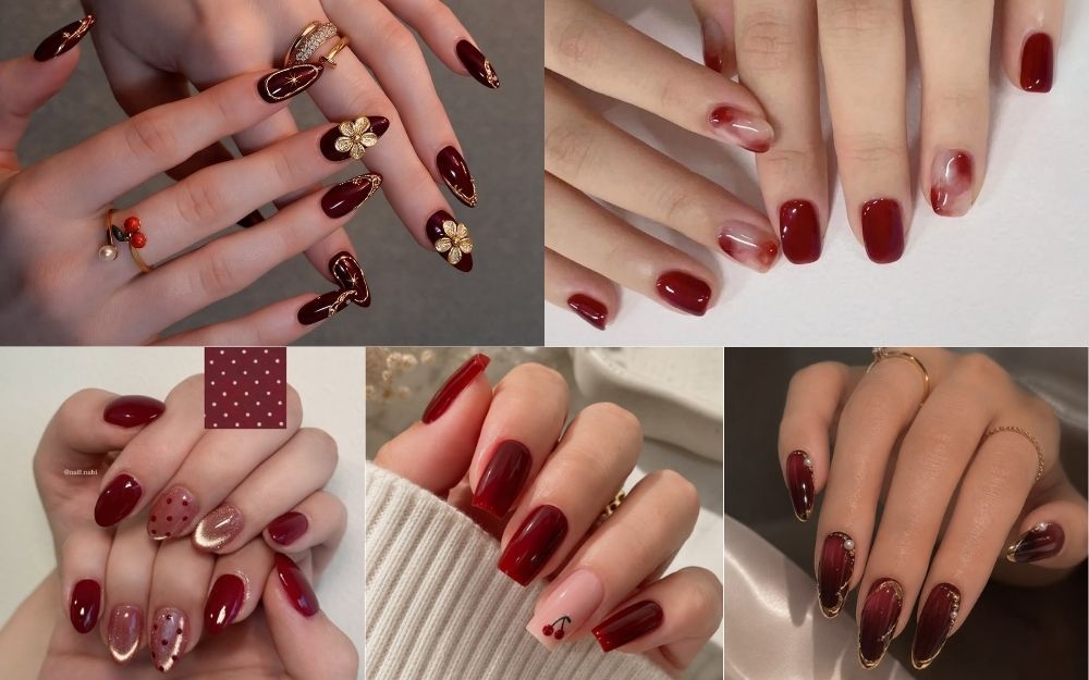 1001+ Mẫu Móng Tay Màu Đỏ Đẹp, Thời Thượng Cho Nàng - 4