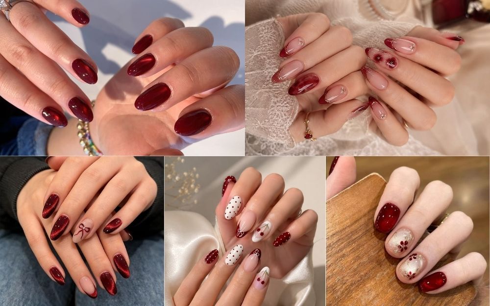 1001+ Mẫu Móng Tay Màu Đỏ Đẹp, Thời Thượng Cho Nàng - 8