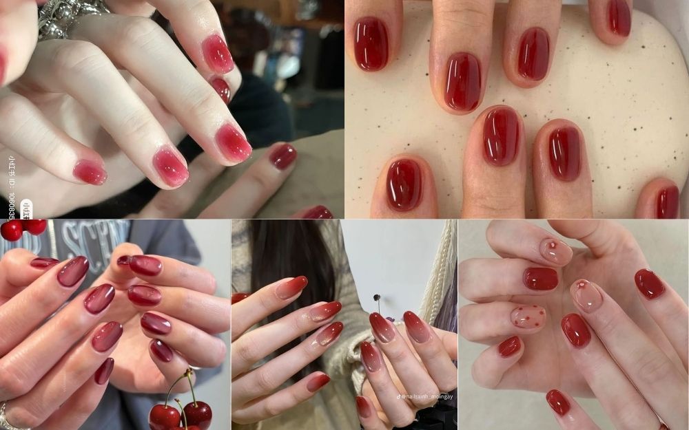 Top 30+ Mẫu Nail Đỏ Thạch Sang Chảnh, Tôn Da Hot Trend 2026 - 3