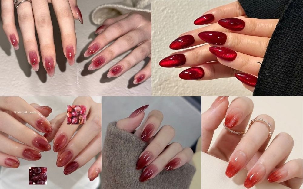 Top 30+ Mẫu Nail Đỏ Thạch Sang Chảnh, Tôn Da Hot Trend 2026 - 4