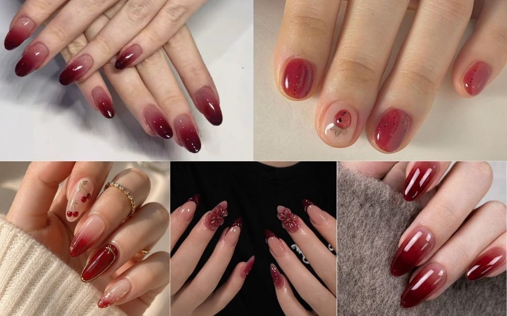 Top 30+ Mẫu Nail Đỏ Thạch Sang Chảnh, Tôn Da Hot Trend 2026 - 5