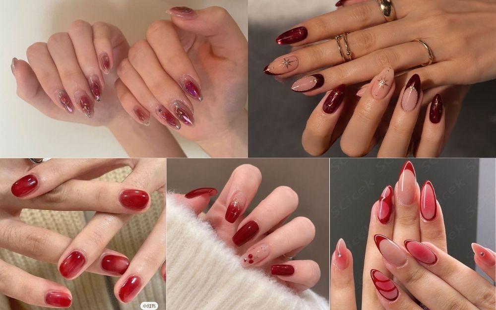 Top 30+ Mẫu Nail Đỏ Thạch Sang Chảnh, Tôn Da Hot Trend 2026 - 6