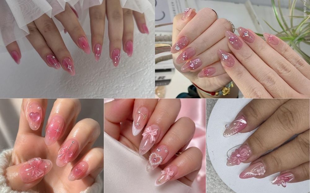Top 50+ Mẫu Nail Hồng Thạch Đẹp Trong Veo, Tôn Da 2026 - 9