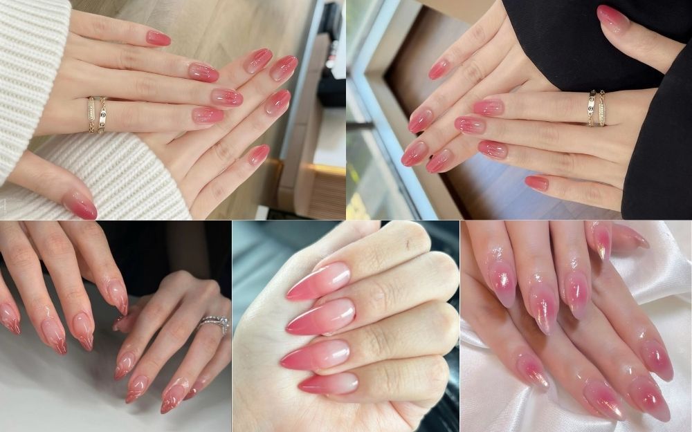 Top 50+ Mẫu Nail Hồng Thạch Đẹp Trong Veo, Tôn Da 2026 - 6