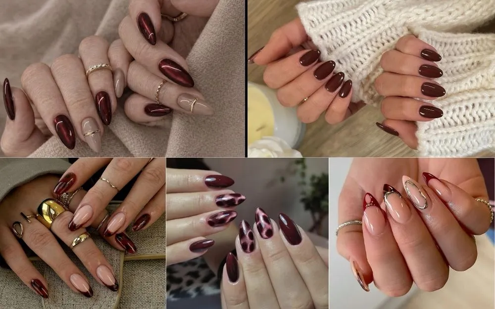 Top 30+ Mẫu Nail Nâu Đỏ Tôn Da, Dẫn Đầu Xu Hướng 2026 - 3