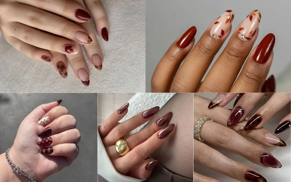 Top 30+ Mẫu Nail Nâu Đỏ Tôn Da, Dẫn Đầu Xu Hướng 2026 - 5