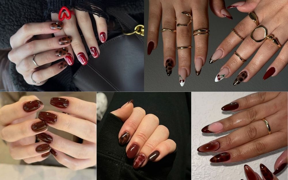 Top 30+ Mẫu Nail Nâu Đỏ Tôn Da, Dẫn Đầu Xu Hướng 2026 - 6