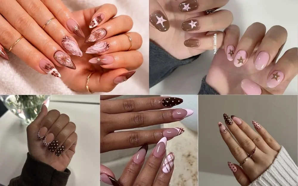 Top 30+ Mẫu Nail Nâu Hồng Đẹp Sang Chảnh, Tôn Da Cực Đỉnh 2026 - 2