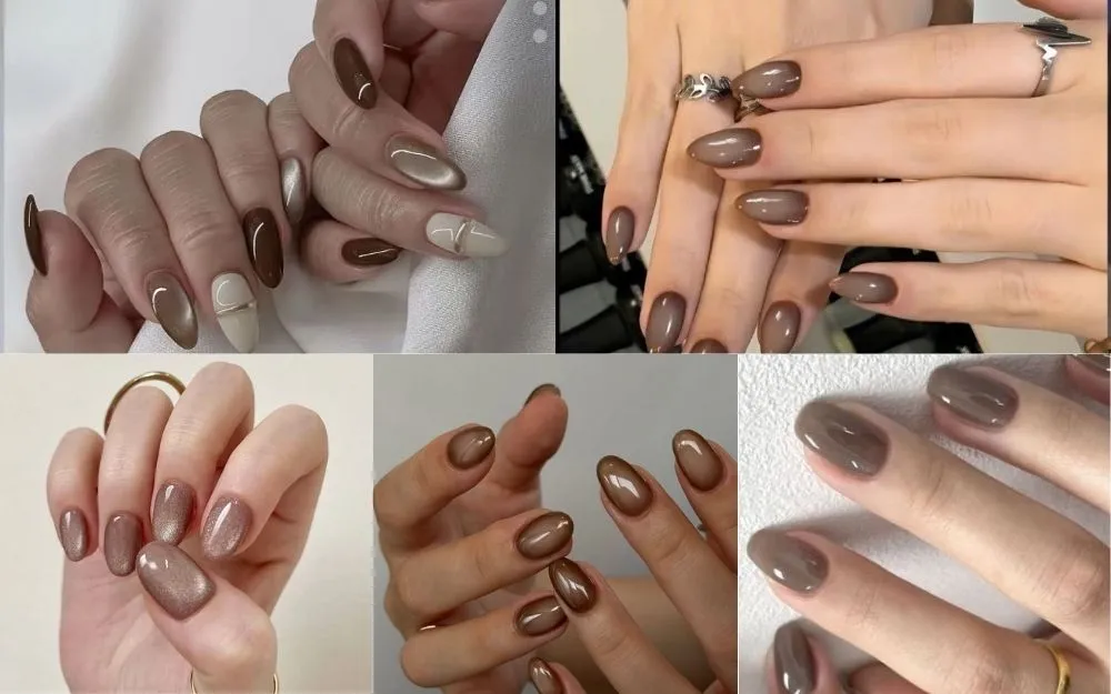 TOP 35+ Mẫu Nail Nâu Sữa Sang Chảnh, Tôn Da Trending 2026 - 3