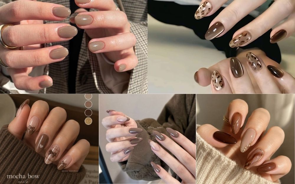 TOP 35+ Mẫu Nail Nâu Sữa Sang Chảnh, Tôn Da Trending 2026 - 6