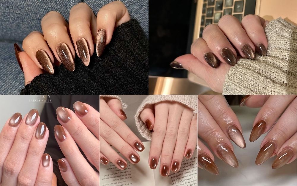 Gợi Ý 50+ Mẫu Nail Nâu Thạch Tôn Da, Được Ưa Chuộng 2026 - 3