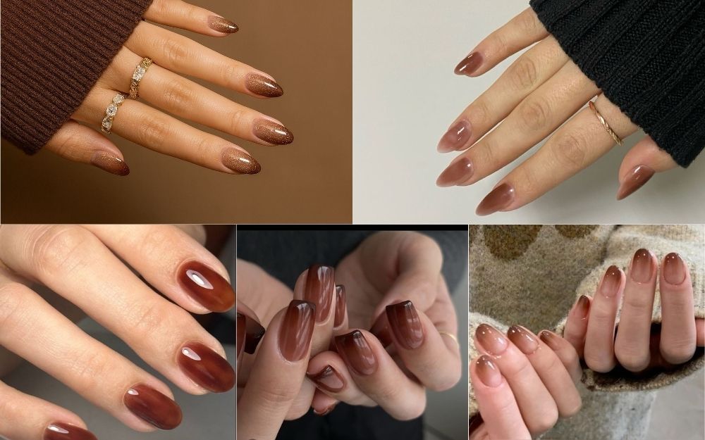 Gợi Ý 50+ Mẫu Nail Nâu Thạch Tôn Da, Được Ưa Chuộng 2026 - 5