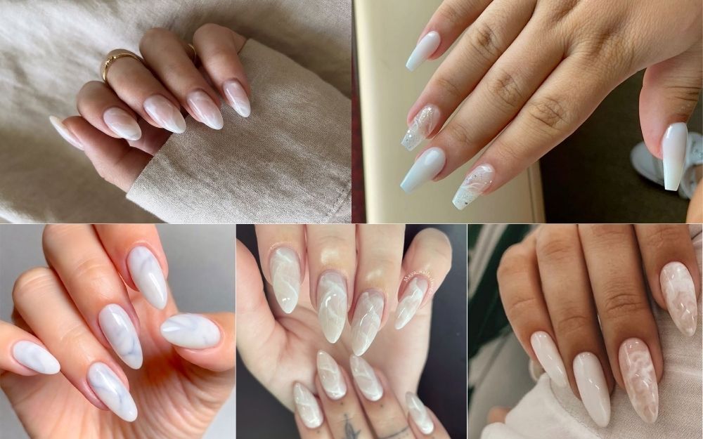 Gợi ý 50+ Mẫu Nail Trắng Gạo Sang Chảnh, Tôn Da Hot Trend 2026 - 10