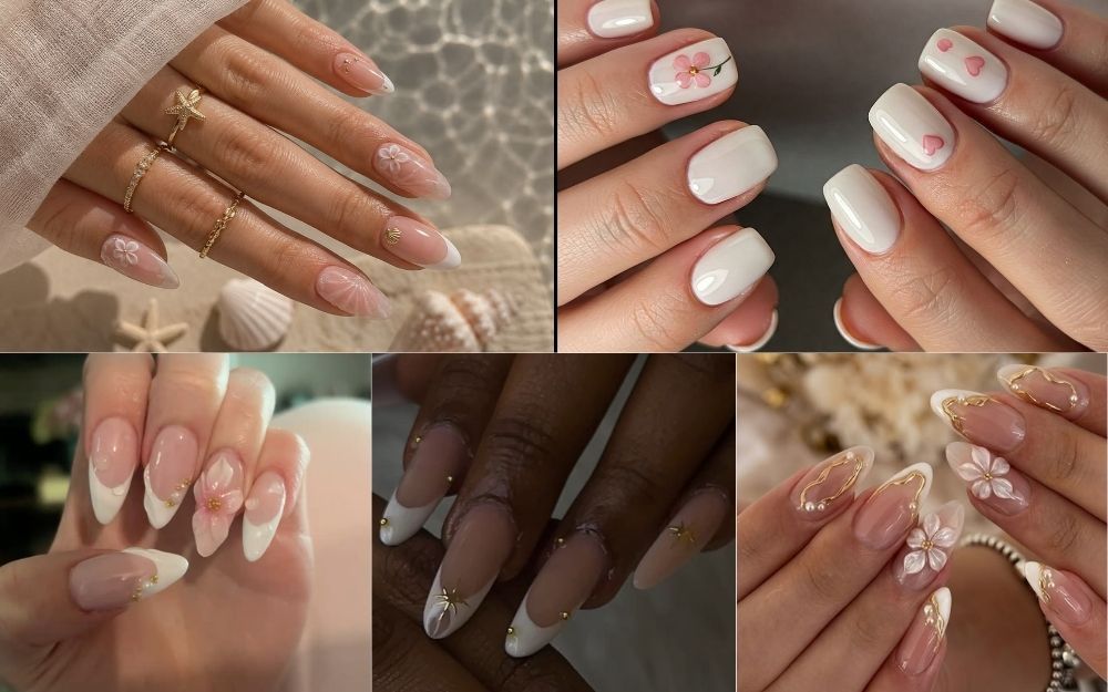 Top 50+ Mẫu Nail Trắng Hồng Đẹp Nhẹ Nhàng, Sang Chảnh 2026 - 10