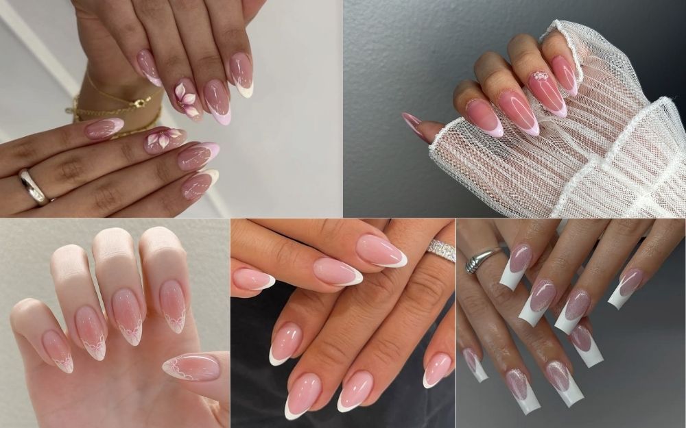 Top 50 Mẫu Nail Trắng Hồng Thạch Đẹp Trong Veo, Tôn Da 2026 - 9