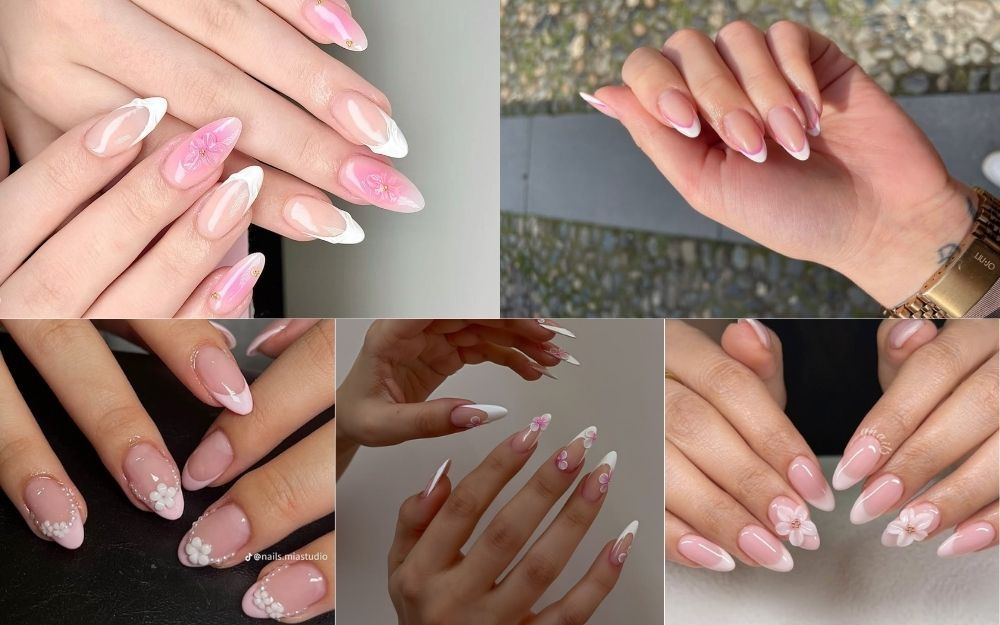 Top 50 Mẫu Nail Trắng Hồng Thạch Đẹp Trong Veo, Tôn Da 2026 - 10