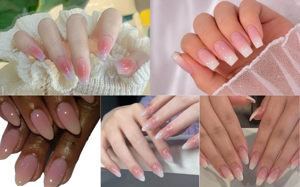 Top 50 Mẫu Nail Trắng Hồng Thạch Đẹp Trong Veo, Tôn Da 2026 - 3