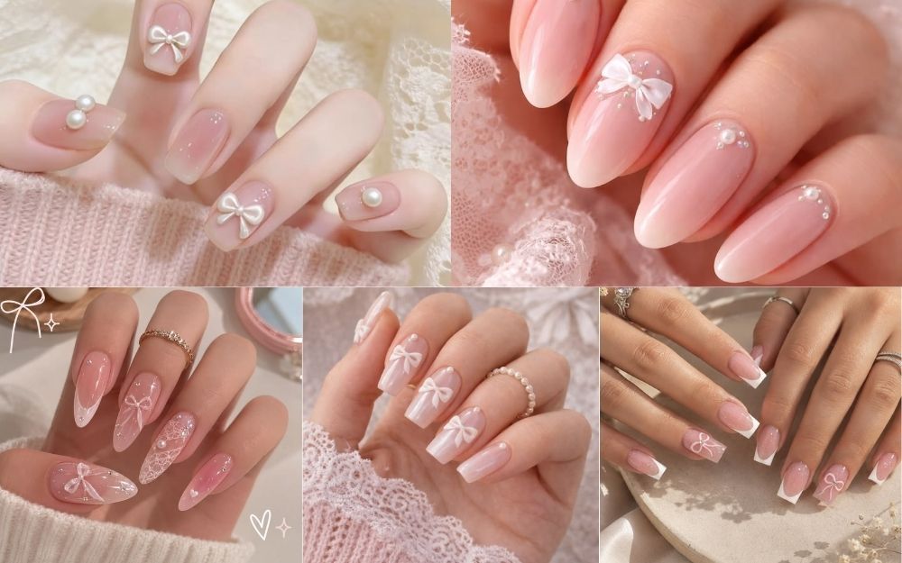 Top 50 Mẫu Nail Trắng Hồng Thạch Đẹp Trong Veo, Tôn Da 2026 - 5