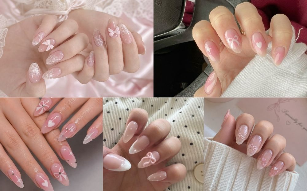 Top 50 Mẫu Nail Trắng Hồng Thạch Đẹp Trong Veo, Tôn Da 2026 - 6