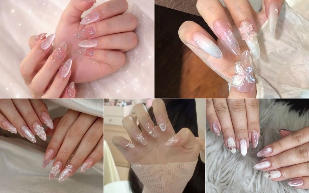 Top 50+ Mẫu Nail Trắng Mắt Mèo Sang Chảnh, Cuốn Hút Năm 2026 - 10