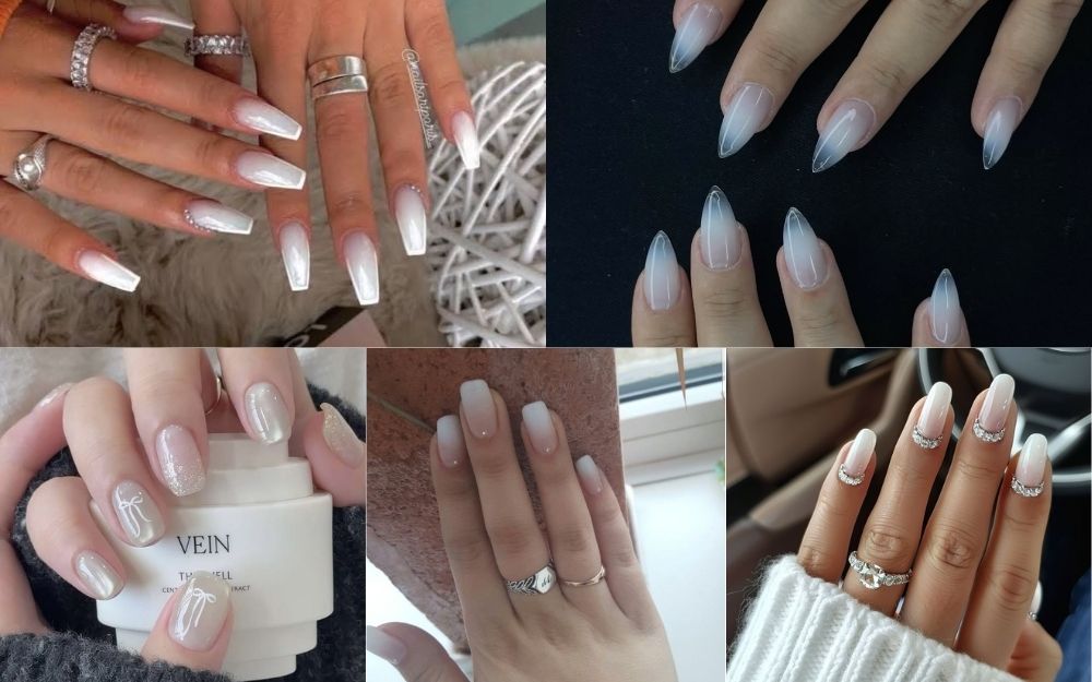 Top 50+ Mẫu Nail Trắng Tráng Gương Đẹp Sang Chảnh 2026 - 10