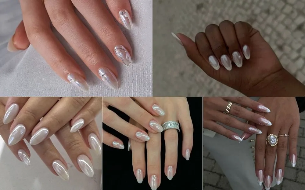 Top 50+ Mẫu Nail Trắng Tráng Gương Đẹp Sang Chảnh 2026 - 1