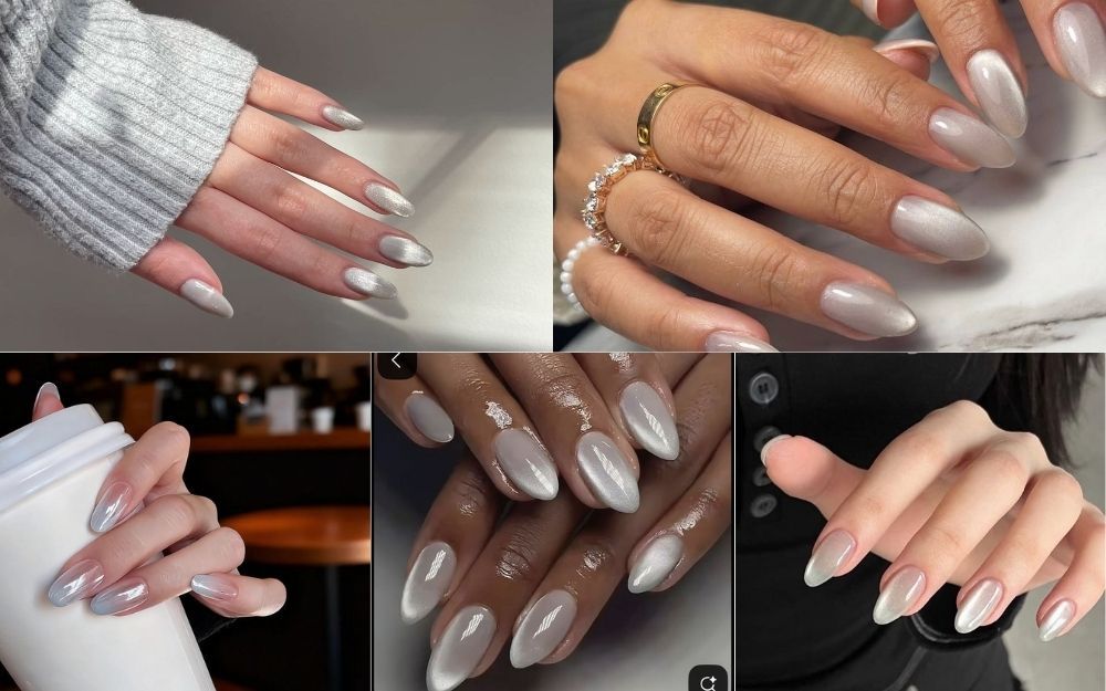 Top 50+ Mẫu Nail Trắng Tráng Gương Đẹp Sang Chảnh 2026 - 3