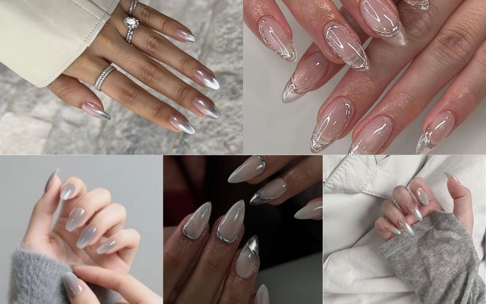 Top 50+ Mẫu Nail Trắng Tráng Gương Đẹp Sang Chảnh 2026 - 4