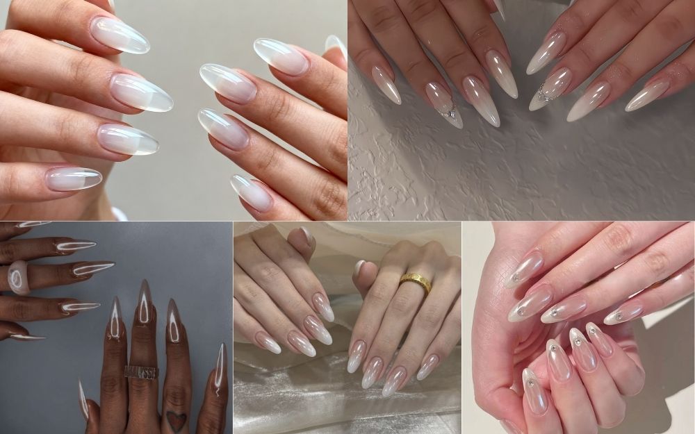 Top 50+ Mẫu Nail Trắng Tráng Gương Đẹp Sang Chảnh 2026 - 5