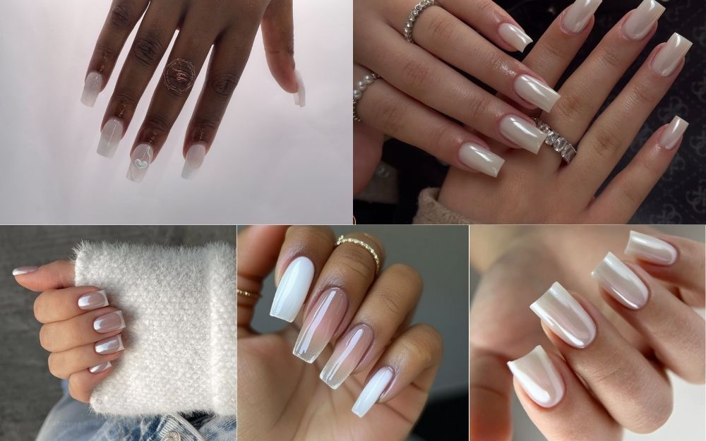 Top 50+ Mẫu Nail Trắng Tráng Gương Đẹp Sang Chảnh 2026 - 7