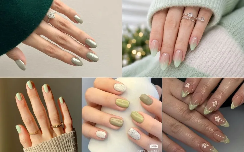Top 30+ Mẫu Nail Xanh Lá Pastel Đẹp Nhẹ Nhàng, Tôn Da 2026 - 3