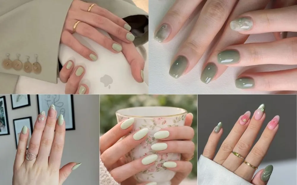 Top 30+ Mẫu Nail Xanh Lá Pastel Đẹp Nhẹ Nhàng, Tôn Da 2026 - 5