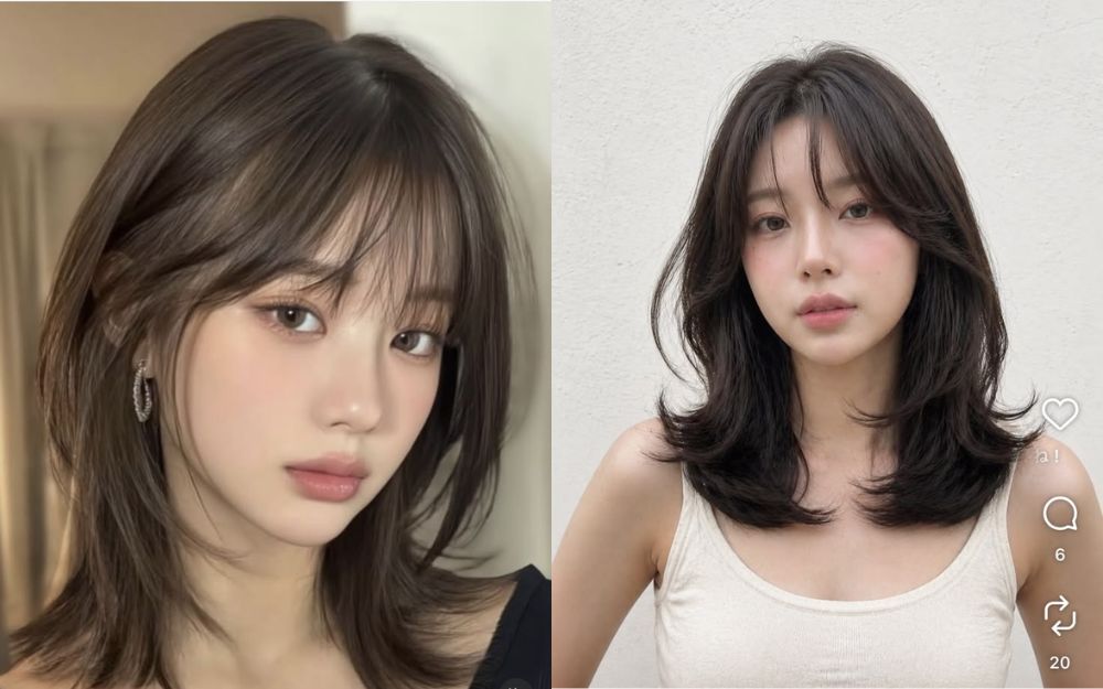 Top 7 Kiểu Tóc Layer Nữ Mặt Dài Ngang Vai Đẹp, Trending 2026 - 1