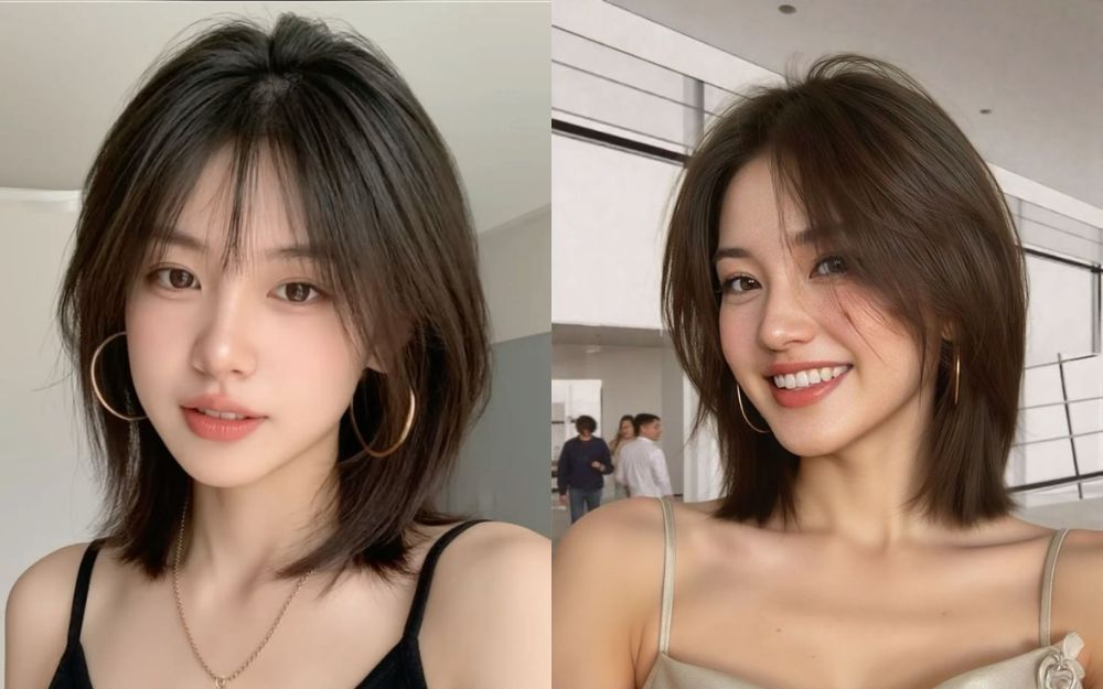 Top 7 Kiểu Tóc Layer Nữ Mặt Dài Ngang Vai Đẹp, Trending 2026 - 6