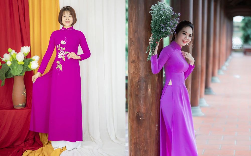 60 Tuổi Mặc Áo Dài Màu Gì? Top 5 Màu Sắc Sang Trọng Cho Quý Bà - 4