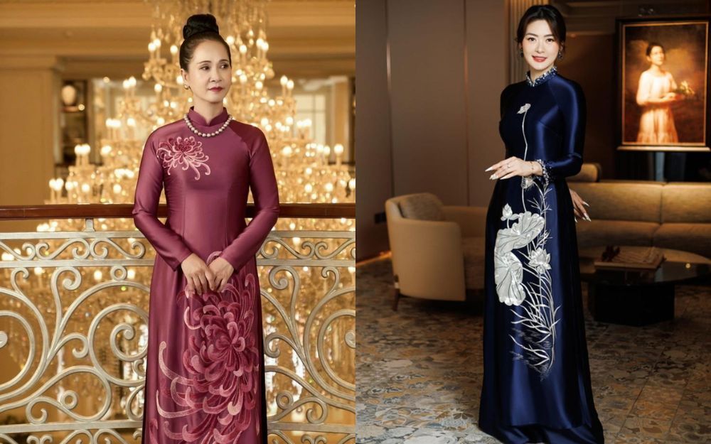 60 Tuổi Mặc Áo Dài Màu Gì? Top 5 Màu Sắc Sang Trọng Cho Quý Bà - 7