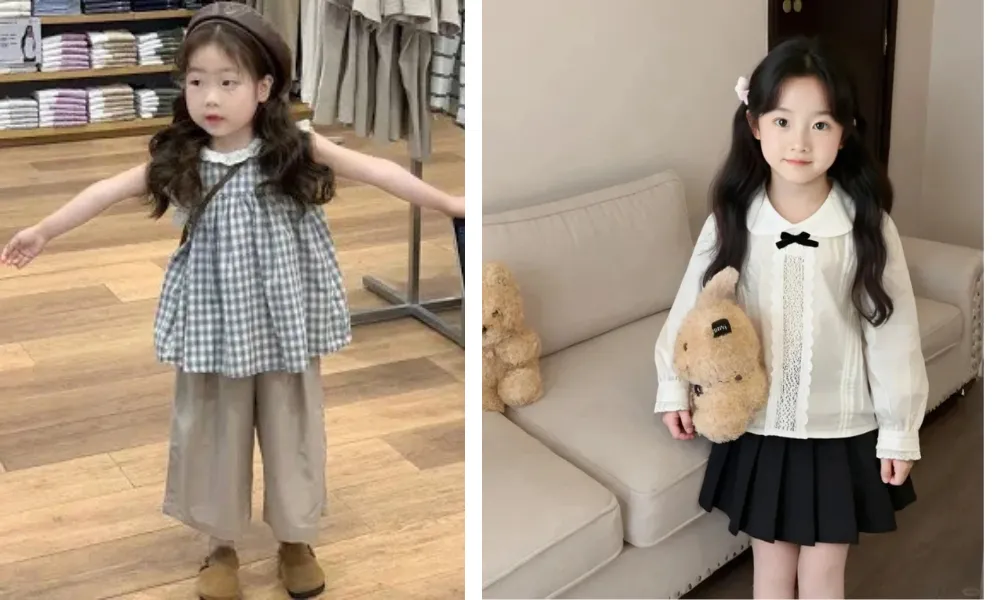 7 Cách Phối Áo Sơ Mi Cho Bé Gái Đẹp, Dễ Thương - 5
