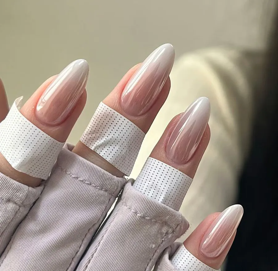 Ballet nails hiệu ứng satin