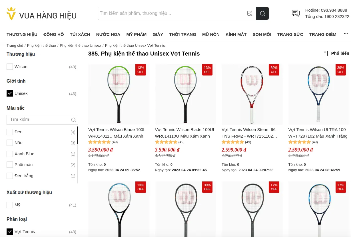 Top 7 địa chỉ bán vợt tennis chính hãng, uy tín nên mua - 3