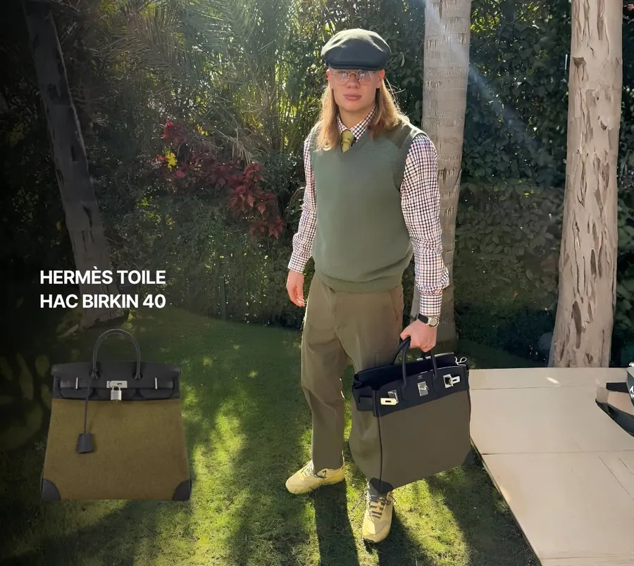 Hermès HAC Birkin 40 Toile 