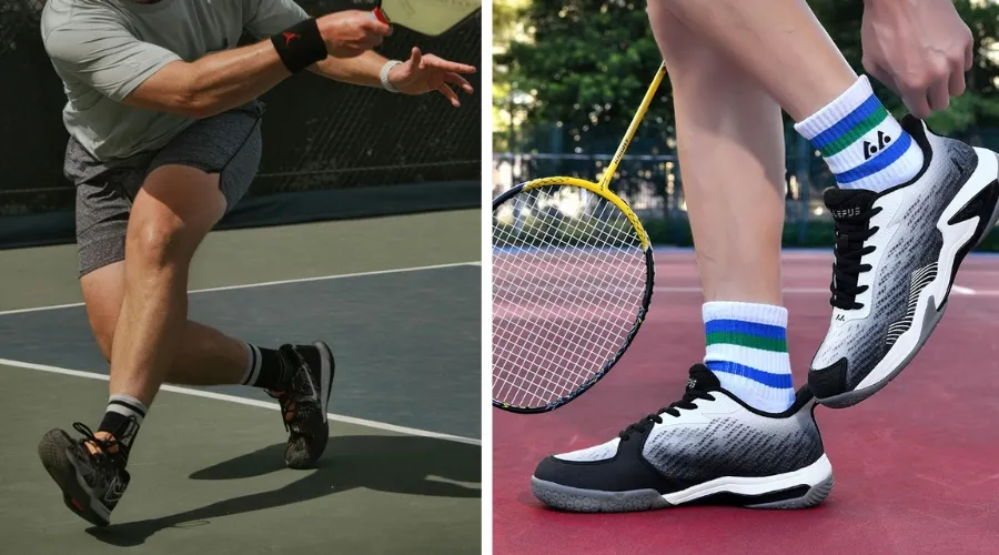 Sự khác biệt giữa giày pickleball và giày cầu lông