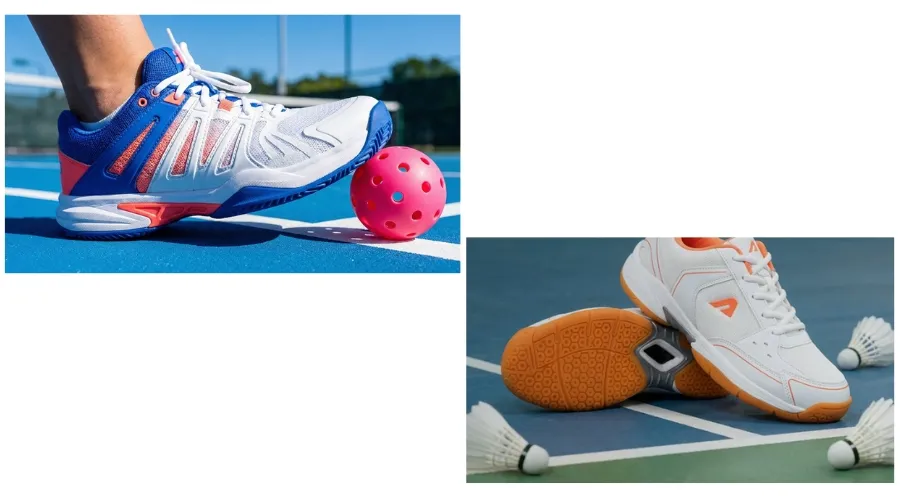 Những điểm tương đồng giữa giày pickleball và giày cầu lông
