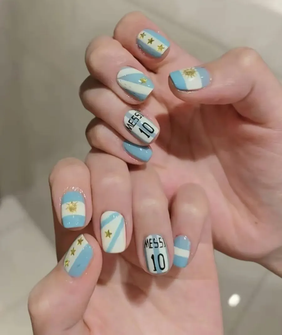 Nail World Cup lấy cảm hứng từ số áo cầu thủ