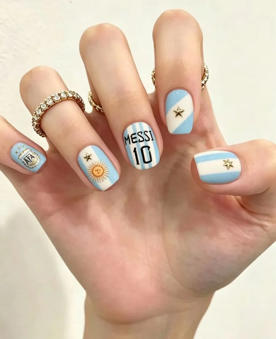 Nail lấy cảm hứng từ Lionel Messi