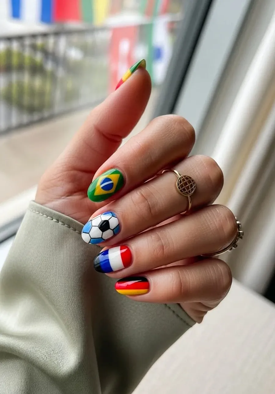 Nail World Cup lấy cảm hứng từ quốc kỳ